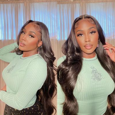 China Cheap Body Wave Pre Pluck Brazilian Lace Front Wigs,Natural Human Hair Closure Wigs For Black Women,Hd Lace Frontal Wig Vendors for sale