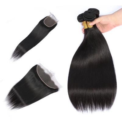 China Wholesale Peruvian Swiss Lace Front Closure Silky Straight Wave Hair 13X4 for sale