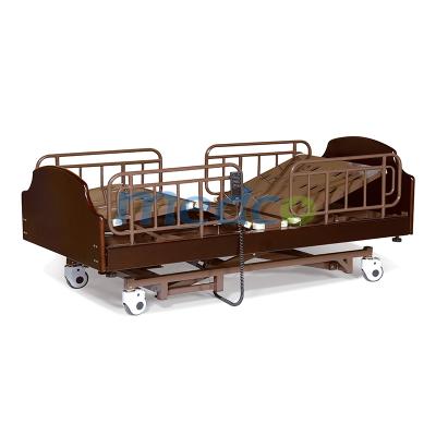 China 3 Functions H313 Hot Sale Hospital Furniture Hospital Electric Home Care Bed Wooden Patient Care Bed for sale