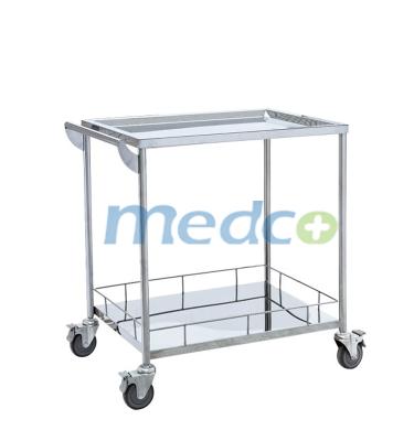 China #304 Stainless Steel Traditional Hospital Surgical Trolley Medical Instrument Trolley for sale