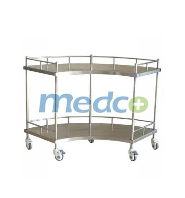 China Stainless Steel Surgical Instrument Trolley Traditional Medical Delivery Kit for sale