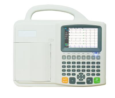 China Plastic good price hot sale hospital equipment 6 leads protable ecg monitor for sale