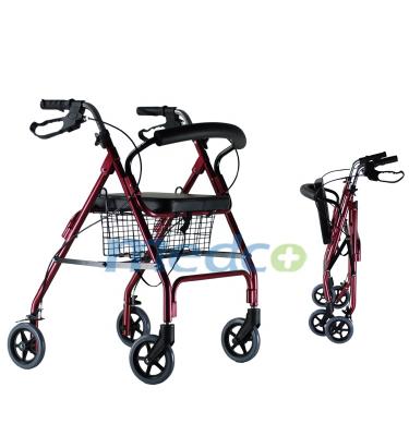 China Luxury Aluminum Hospital Rollator With Casters RL010 for sale