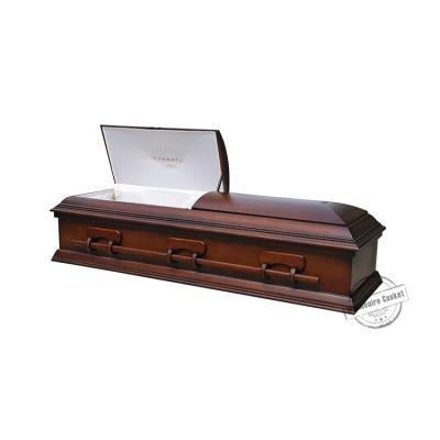 China china style american factory good quality cherry solid wood coffin for sale