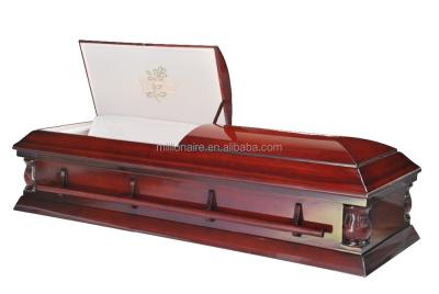 China Jewish casket and American style casket with mahogany color for sale