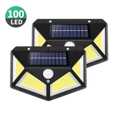 China 100 Outdoor Solar LED Light Waterproof Garden Sunlight Lamp Pir Motion Sensor Lights for Street Wall Pathway Door Gate Sucurity for sale