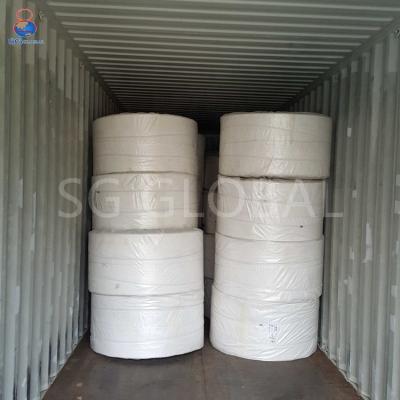 China CE Water Resistant Wholesale 48cm 107gsm PP White Polypropylene Tubular Woven Fabric For Roll Bags for sale