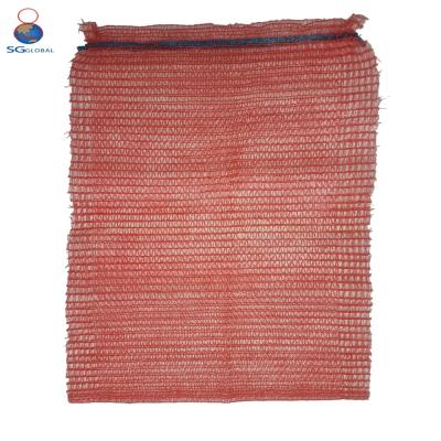 China Durable Firewood Drawstring Meshbag Packing For Onion Vegetable Fruit PP Mesh Bag For Potato for sale