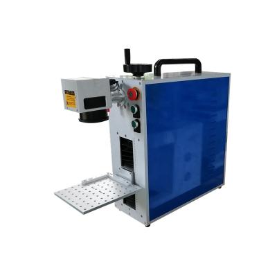 China 20W 30W 50W Fiber Laser Marking Machine Mini Portable Metal Laser Engraving Laser Marker Raycus Source for sale