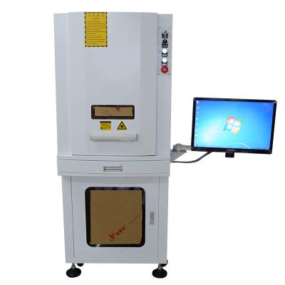 China Laser Marking Rotary Axis Enclosed Full Cover 20W 30W 50W 100W Closed Fiber Laser Marking Machine For Metal for sale