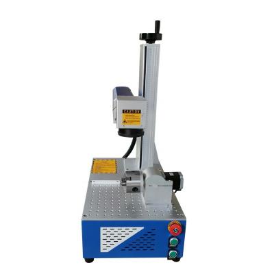 China Laser Marking Rotary Axis Embedded Raycus 20W 30W 50W Mini CNC Metal Engraving Machine Fiber Laser Marking Machine 300*300mm for sale