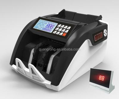 China UV/MG Money Counting Machine For Counting Coins Detectores Contador de Billetes GR5800D2 Banknote Counter Machine for sale