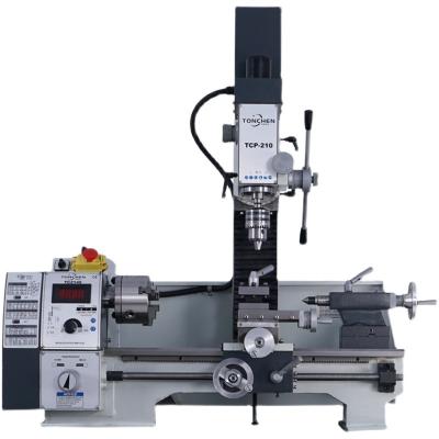 China Home Use TCP 210 Manual Metal Mini Lathe Milling Combination Lathe Machine For DIY Price for sale