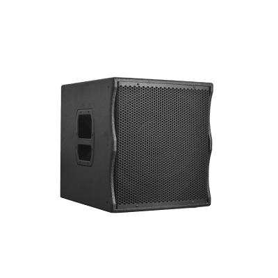 China Outdoor Professional High Power 1100W Plywood 15 Inch Speaker Passive Wooden Subwoofer for sale