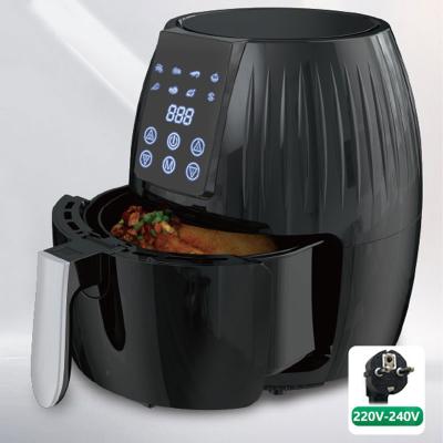 China Custom Multifunctional Digital Hotel Household 5.5L Oven Non-Stick Bake Roast Fry Hot Oil Free Air Fryer for sale