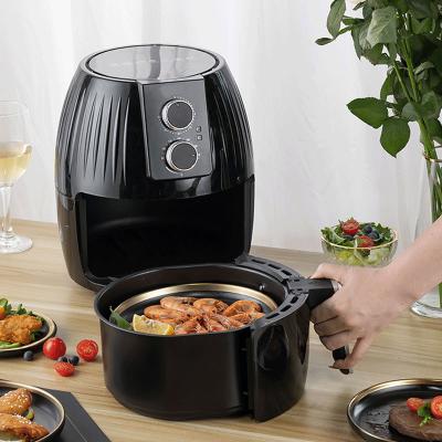 China LOW MOQ 5.5L Multifunctional Home Hot Oil Free Fryer Oven Bake Roast Fry Non-Stick Mini Air Fryer Hotel Air Fryer for sale