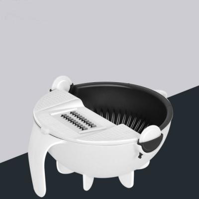 China Viable Home Instrument Peeler Strainer Kitchen Drain Basket Vegetable Rotating Rotating Colander for sale