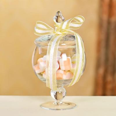 China Hot Selling Luxury Clear Food Freshness Storage Jar Luxury Glass Jars With Lids Empty Glass Jars for sale