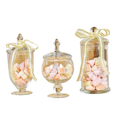 China Wholesale Glass Jar Luxury Household Storage Freshness Preservation Food Glass Jars With Lids Empty Glass Jars for sale