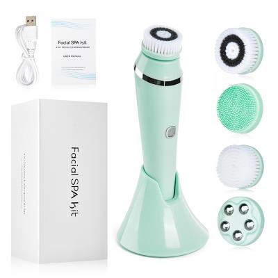 China Pore ​​Remover Sonic Electric Facial Beauty Equipment Wash Face Machine Waterproof Facial Cleansing Brush for sale