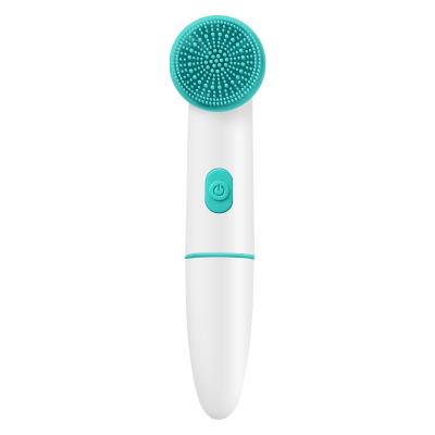 China Pore ​​Remover Facial Massage Silicone Brush Sonic Scrubber Cleaning Brush Facial Cleaner Machine for sale