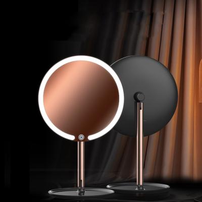 China Hot Selling Lighted Led Lighted Travel Makeup Mirror Wholesale Makeup Mirrors Wireless Makeup Mirror for sale