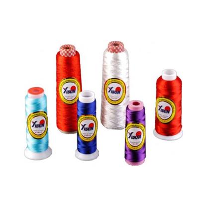 China High temperature resistant 120D/2 150D/2 300D/2 viscous rayon or pilyester embroidery thread for fabric, embroidery machine for sale