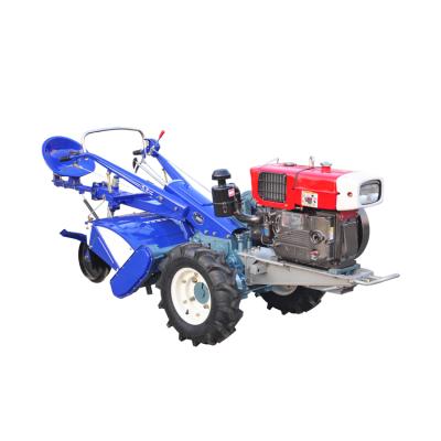 China Farms Miwell Agricultural Machinery Good Flexibility 20hp Mini Two Wheel Drive Walking Tractor With Rotavator for sale