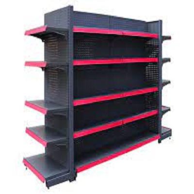 China Double Sided Double Racks Show Shelving Supermarket Shelving Display Stand Retail Display Racks Store Shopping Rack for sale