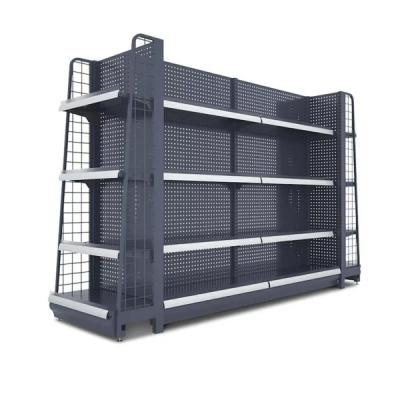 China Cheap Double Sided Supermarket Shelf Supermarket Shelving Racks Racks Manufacturer for sale