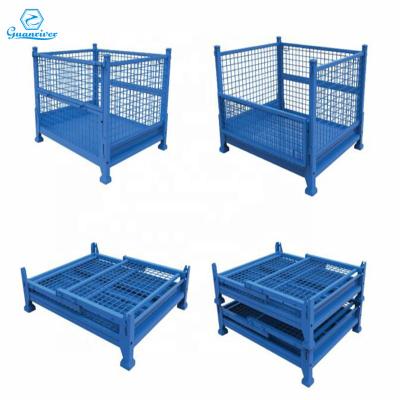 China Guanriver Industrial High Quality Wire Mesh Storage Cage Steel Warehouse Cage for sale