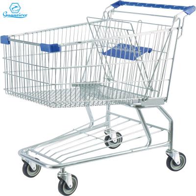 China Zinc / Chrome / Antirust + Durable Guanriver Powder Coated Shopping Cart Factory Directly Built for sale