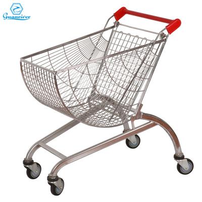 China High Quality Wholesale Collapsible Propeller Shaped Shopping Trolley Folding For Supermarket Hand Push for sale