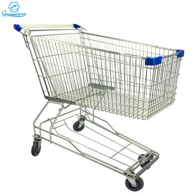 China Guanriver Unveiling Style Asian Supermarket Food Trolley Shopping Cart for sale