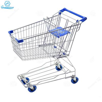 China Guanriver Unveil Supermarket Style Shopping Carts Asian Metal Shopping Trolley for sale