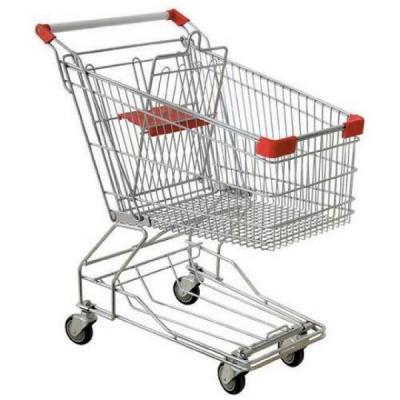 China Unfolding Trolley 80L Lightweight Trolley On Wheels Shopping Trolley For Supermarket Picking Trolley for sale