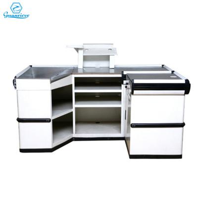 China Eco - Friendly Stainless Steel Supermarket Checkout Counter For Shop / Retail Store / Convenience Store / Market for sale