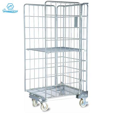 China Rustproof Wholesale Wire Mesh Roll Container Steel Roll Container for sale