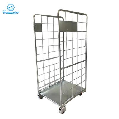 China Rustproof Hot Sale Wire Mesh Roll Container Steel Roll Container for sale