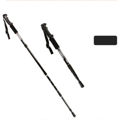 China Durable High Quality Carbon Fiber Foldable Pole Nordic Trekking Canes Walking Pole Alpenstock OEM Customized Tungsten Steel for sale