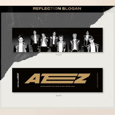 China China photo high quality logo double sides printing kpop idol group ateez exo paper slogan for sale