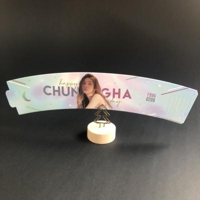 China Custom Recyclable Wholesale Red Velvet BLACKPINK MAMAMOO Twice Aespa Fan Event Support Paper Cup Sleeves for sale