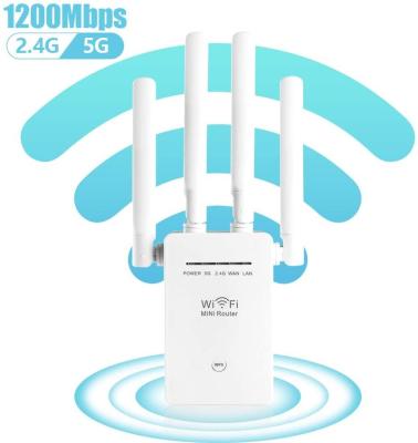 China hot sale wifi repeater 1200mbps indoor wifi repeater dual band network supplement signal amplifier XDB-WP6980 for sale