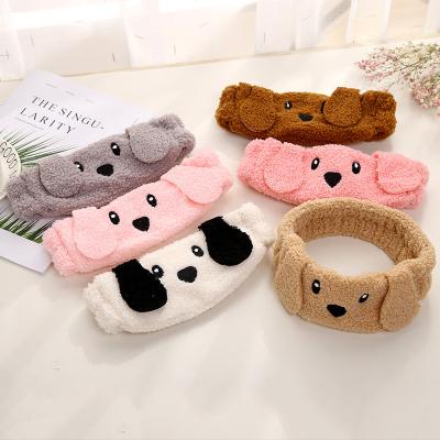 China 2020 fashion plush hair band cartoon headdress elastic hair band of a plush elastic hair band for sale