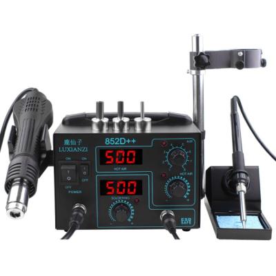 China Soldering Iron Anti-Static Holder Rework Station LCD Digital Display High Power Hot Air Rework Station Fan Gun Pneumatic Welding Gun for sale