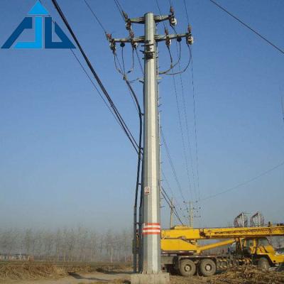 China Power Electrical Transmission Steel Tubulargalvanized steel Poles for sale