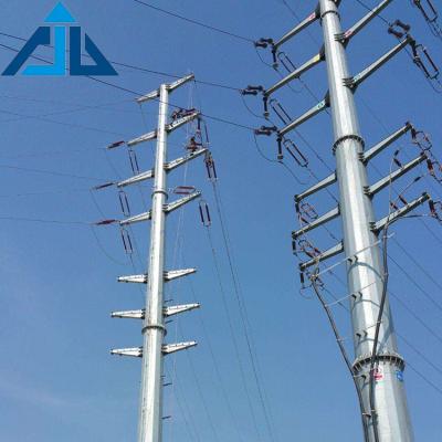 China Polygonal Conical Steel Pole with Cross Arm for Overhead Electric Power for sale