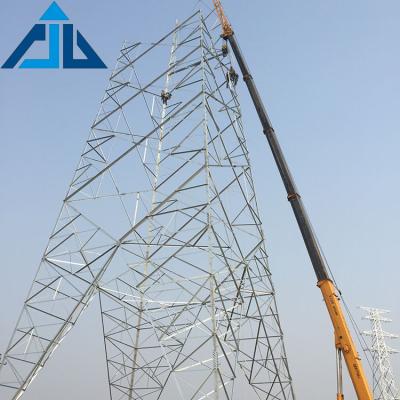 China Promotional high density 110kv power electric transmission line type of steel lattice tower for sale