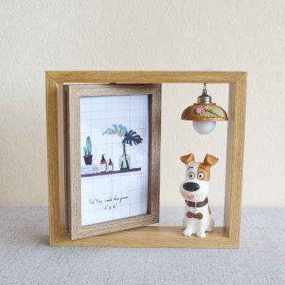 China Creative Zodiac Ornaments Decorative Photo Frame Gift Photo Frame Love Pig Dog Creative Gift Photo Frame for sale