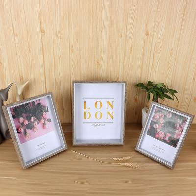 China Wedding Decoration Wooden Shadow Box Photo Frames Set 5x7, 6x8, 8x10 for sale